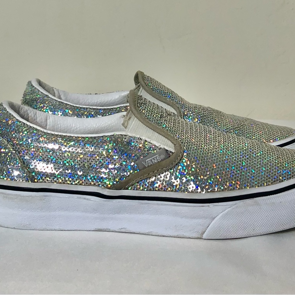 Sequin Vans Sparkle Slip-On SZ 6